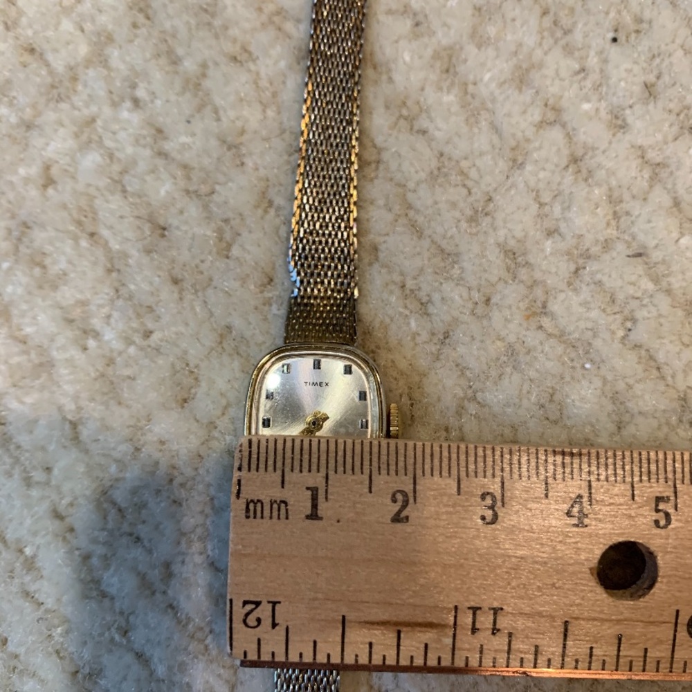 Rectangular Timex Wind Watch Mesh Bracelet. - image 6